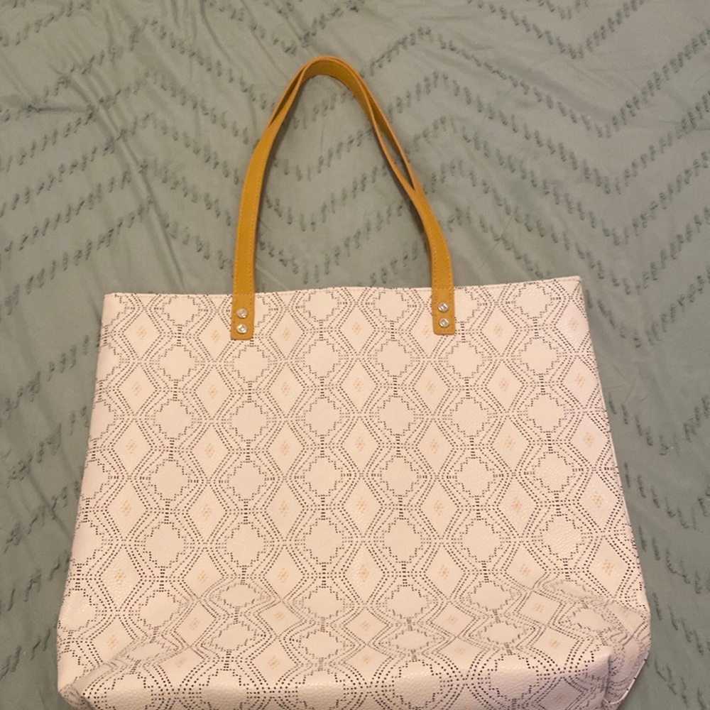 Thirty-one brand leather tote